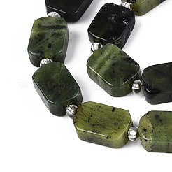 Natürliche kanadische Jade Perlen Stränge&nbsp;G-T138-26A-07