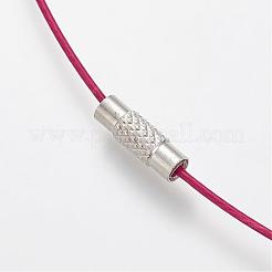Collier avec cordon en fil d'acier inoxydable 201&nbsp;TWIR-SW001-18