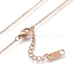 Colliers pendentifs initiaux en acier inoxydable 304&nbsp;NJEW-I240-10