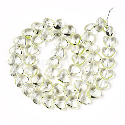 Brins de perles de verre transparentes&nbsp;X1-GLAA-T023-13D
