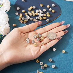 80 pz 4 colori perline di strass in ottone&nbsp;KK-TA0002-11B