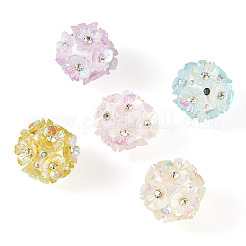 Handgemachte Strass-Pave-Perlen aus Ton&nbsp;CLAY-TAC0015-02A