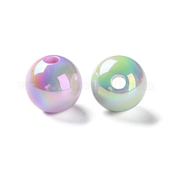Perles acryliques opaques plaquées UV&nbsp;PACR-D288-23