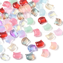 110 Stück 11 Farben transparente Sprühfarbe Glasperlen&nbsp;GLAA-FS0002-15