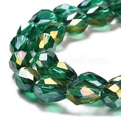 FilI di perline in vetro placcato&nbsp;X-EGLA-D015-7x5mm-26