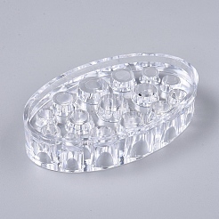 Transparenter Kunststoff Tattoo Tintenbecherhalter&nbsp;MRMJ-WH0059-84