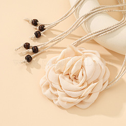 3d Blumenstoff Baumwollkordel Wickelgürtel für Damen&nbsp;FS-WGB230E-01