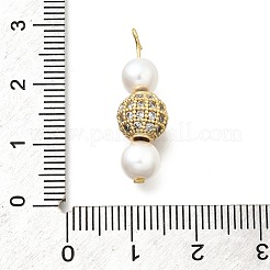Ottone micro spianare pendenti zirconi&nbsp;KK-Z093-31G
