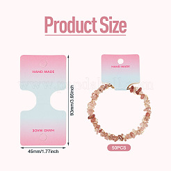 50 tarjeta de exhibición de joyas de papel plegable&nbsp;ODIS-TA0001-07D