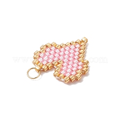 Herzanhänger aus Miyuki-Delica-Glasperlen&nbsp;PALLOY-MZ00701-01