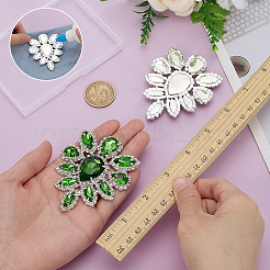 2 Stück Glas-Strass-Cabochons&nbsp;RGLA-FG0001-28S-04