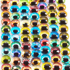 Cabochons aus Glas mit flachem Rücken&nbsp;GGLA-SZ0001-01A