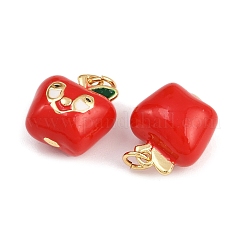 Ciondoli smaltato in ottone&nbsp;KK-D421-05G