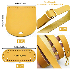 1 Set handgefertigte Häkel-Zubehör-Sets für Umhängetaschen aus PU-Leder&nbsp;PURS-CL0001-33A