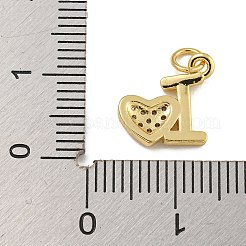 Placcatura a cremagliera in ottone micro pavé di ciondoli con zirconi chiari&nbsp;KK-U030-22G