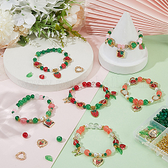 DIY Erdbeer- und Kirsch-Charm-Armbänder-Sets&nbsp;DIY-SC0031-58