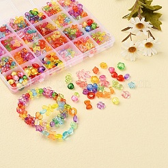 476 Stück 24 transparente Acrylperlen im Stil&nbsp;TACR-YW0001-28