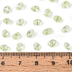 Transparente Farben Glanz Glas Saatperlen&nbsp;SEED-N008-09E