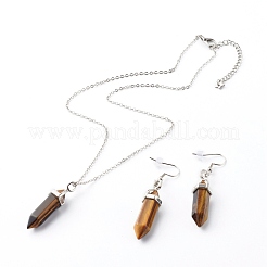 Kugelförmige natürliche gemischte Edelstein-Schmucksets&nbsp;SJEW-JS01204