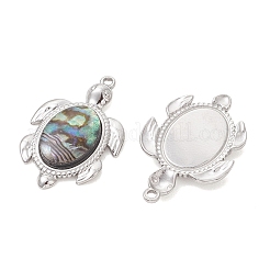 Colgantes de resina epoxi de concha de paua natural&nbsp;PALLOY-JF05271-02