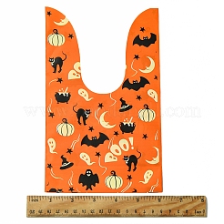 50 pcs 5 styles de sacs en plastique pour bonbons d'Halloween en forme de lapin&nbsp;ABAG-FS0001-08B