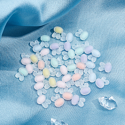 120 Stück transparente Acrylperlen mit Hasenkopf in zwei Farben und 6 Rollen elastischer Kristallfaden&nbsp;DIY-SC0016-22