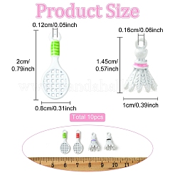 10pcs 10 styles de pendentifs en émail en alliage&nbsp;FIND-YW0013-06