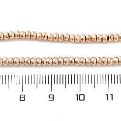 Fili di perline di ematite sintetica non magnetica elettrolitica&nbsp;G-H020-D01-03RG