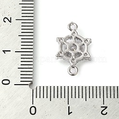Verbindungsanhänger mit durchsichtigem Zirkonia-Pavé aus Messing&nbsp;KK-G503-30P