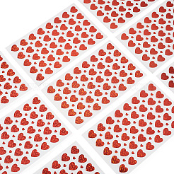 Adesivi di plastica a forma di cuore&nbsp;DIY-TADJ0002-006B