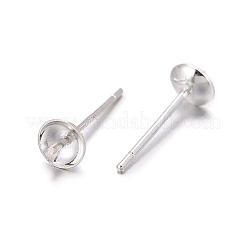Accessoires de clous d'oreilles en 925 argent sterling&nbsp;X-STER-K167-027B-S
