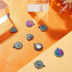 10 pz 5 cabochon di strass pendenti in acciaio inossidabile 304&nbsp;STAS-UN0031-94