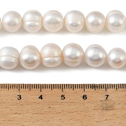 Brins de perles de culture d'eau douce naturelles&nbsp;PEAR-L034-18D