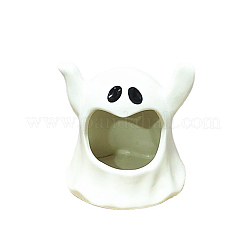 Kerzenhalter aus Porzellan mit Halloween-Thema&nbsp;CAND-PW0007-005A-01