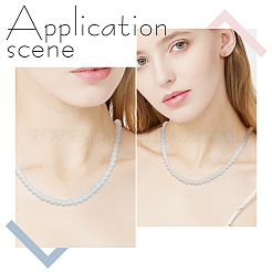 3 filo di perline rotonde di opalite&nbsp;GLAA-DC0001-10