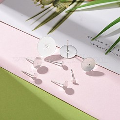 64 pieza de accesorios para pendientes de acero inoxidable 304 de tamaño 8&nbsp;STAS-LS0001-10S