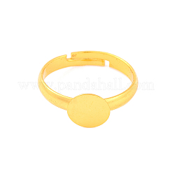 Colore dorato componenti ad anello in ottone regolabile&nbsp;X-EC541-G