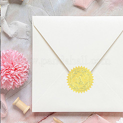 6 selbstklebende geprägte Aufkleber aus Aluminiumfolienpapier mit Mustern&nbsp;DIY-WH0451-004
