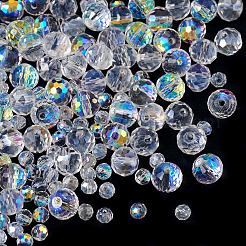 120 pièces 4 styles de perles de verre galvanoplastie&nbsp;EGLA-TADJ0001-13A