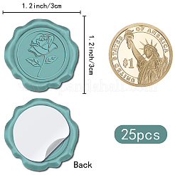 25 pieza de pegatinas adhesivas con sello de cera&nbsp;DIY-CP0009-11B-10