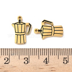 Pendentifs en acier inoxydable 304 émaillés&nbsp;X-STAS-I351-02G