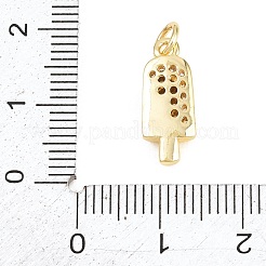 Messing micro pave klare zirkonia anhänger&nbsp;KK-H273-14G