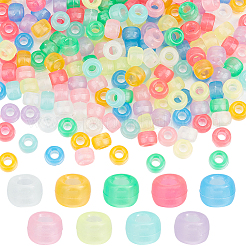 540 Stück 9 Farben transparente und leuchtende Kunststoffperlen&nbsp;KY-SC0001-85