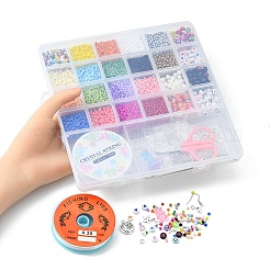 Bausatz zum Selbermachen von Perlenohrring-Armbandketten&nbsp;DIY-YW0006-47