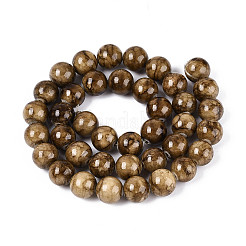 Abalorios de jade natural persa hebras&nbsp;G-A255-A02-02E