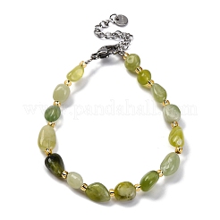 Armbänder aus natürlichen Xiuyan-Jade-Perlen für Frauen&nbsp;G-P563-07P-09