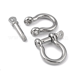 Anlaufgeschützte D-Ring-Ankerschäkelverschlüsse aus Edelstahl 304&nbsp;STAS-H142-06P