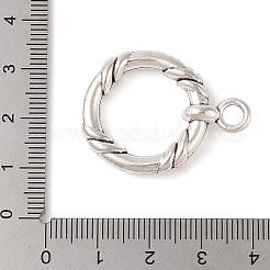 Chiusure a ginocchiera in lega stile tibetano&nbsp;FIND-C060-055A-AS