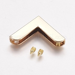 Zinklegierungsbeutel-Eckenschützer&nbsp;X-PALLOY-WH0008-01KCG
