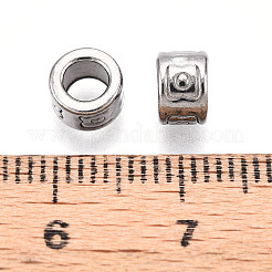 304 Edelstahlperlen&nbsp;STAS-V009-09P